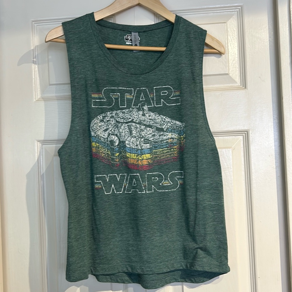 Star Wars Green Sleeveless Tank Top